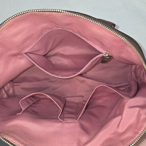 Coach 2009 Dome Top Brown Pebbled Leather Hampton Satchel Handbag 13963 - Picture 6 of 12